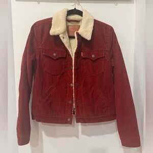 Women’s Levi’s corduroy Sherpa jacket S